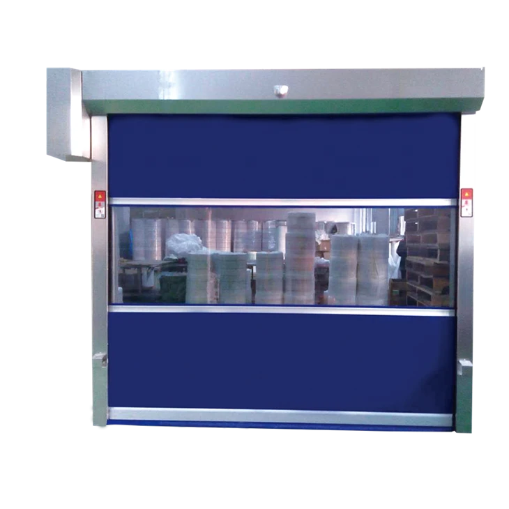 High Speed PVC Roll Up Door Roller Shutter For Cleanroom Or Cold Room factory