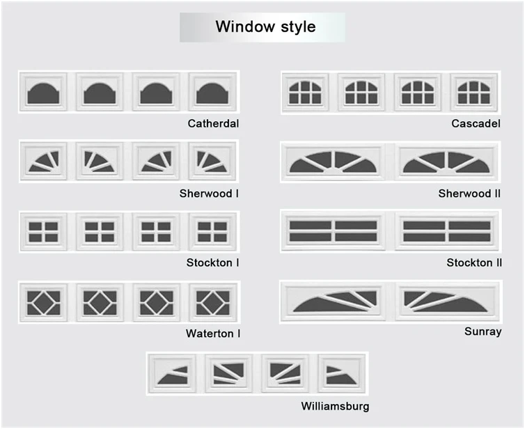 garage door style garage door style
